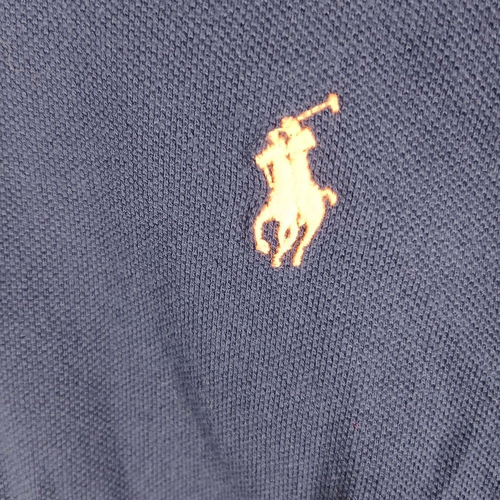 Polo Ralph Lauren Classic Fit Pique Short Sleeve Polo Shirt XXL Navy Blue - Picture 7 of 9